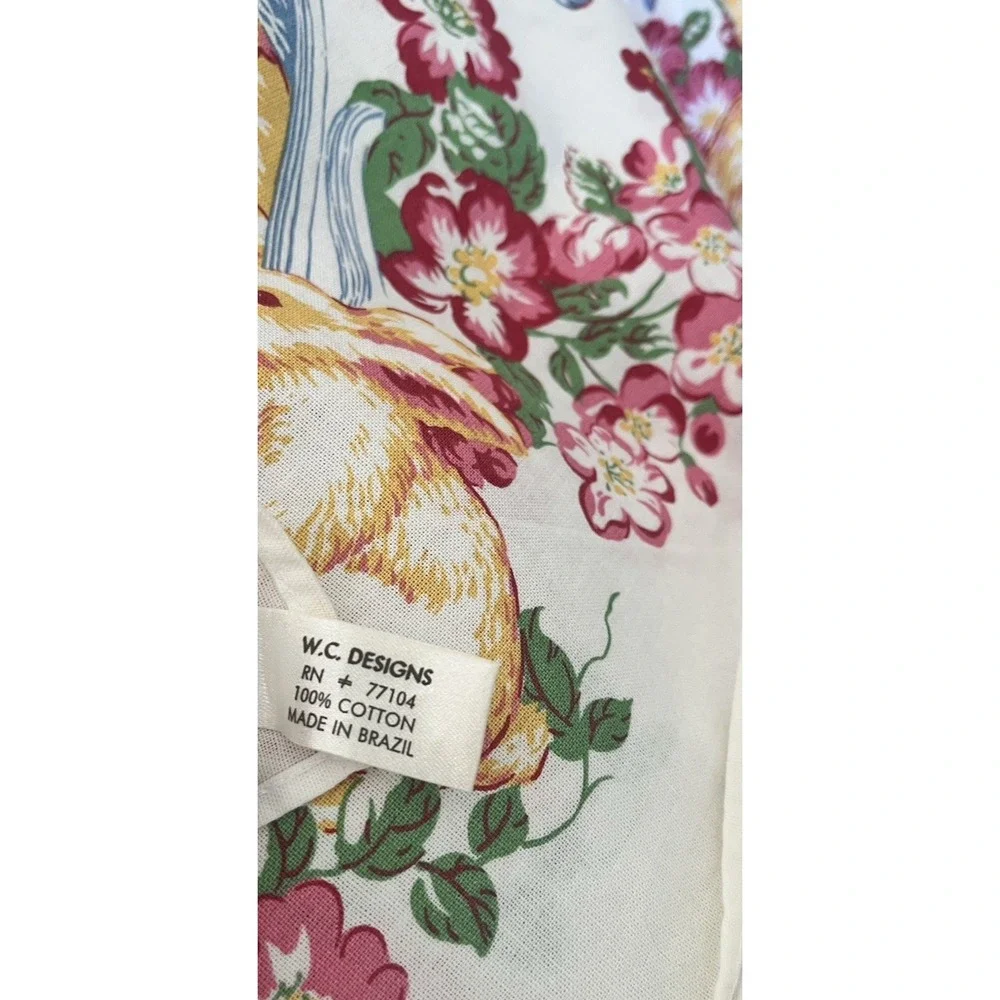 Vintage‎ Country Garden Spring Easter Table Cloth 60x102